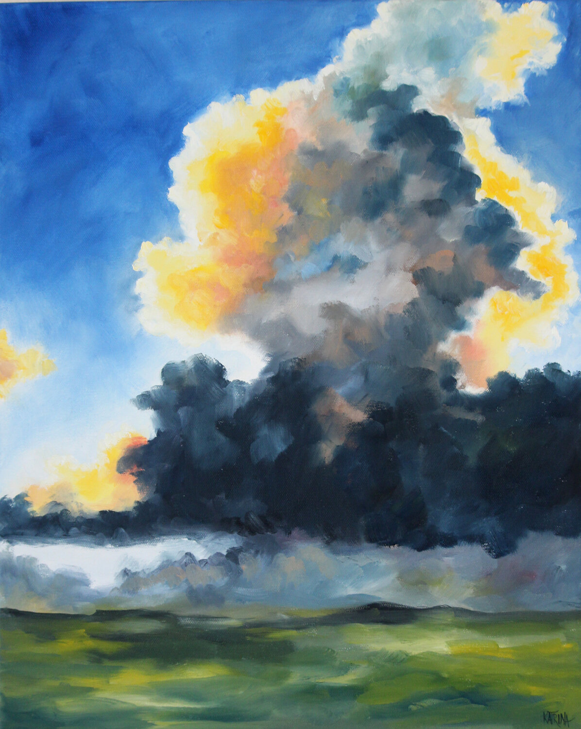 Here Comes the Sun Katrina Case Original painting for sale