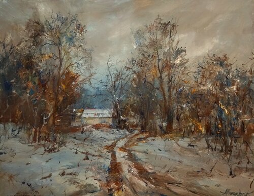 Winter by Artem Brazhnik, Painting for Sale on Select