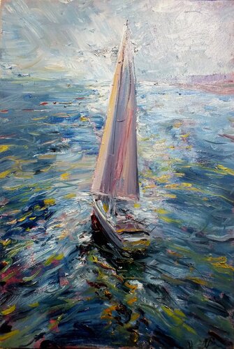 Sailing by Artem Brazhnik, Painting for Sale on Select