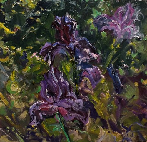 Irises by Artem Brazhnik, Painting for Sale on Select