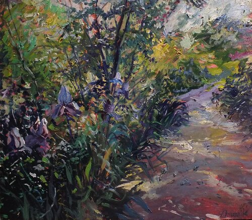 Irises by Artem Brazhnik, Painting for Sale on Select