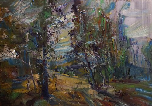 Forest by Artem Brazhnik, Painting for Sale on Select