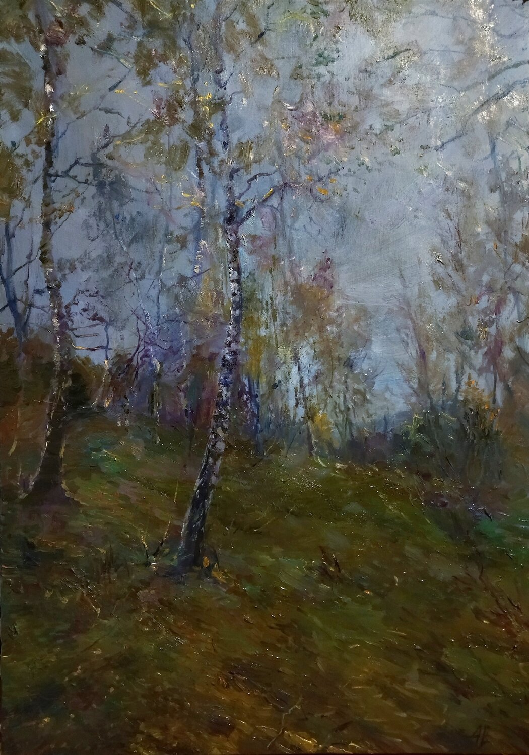 In the Village Artem Brazhnik Original painting for sale