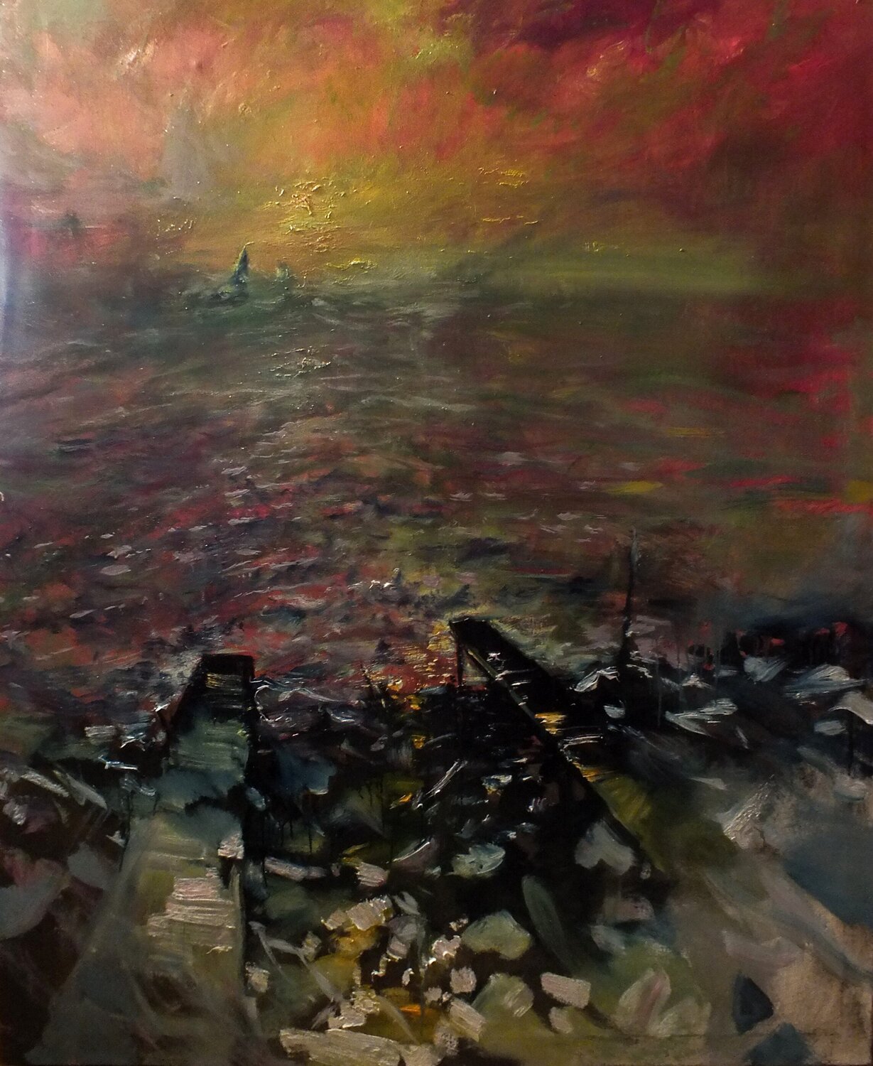 Evening Artem Brazhnik Original painting for sale