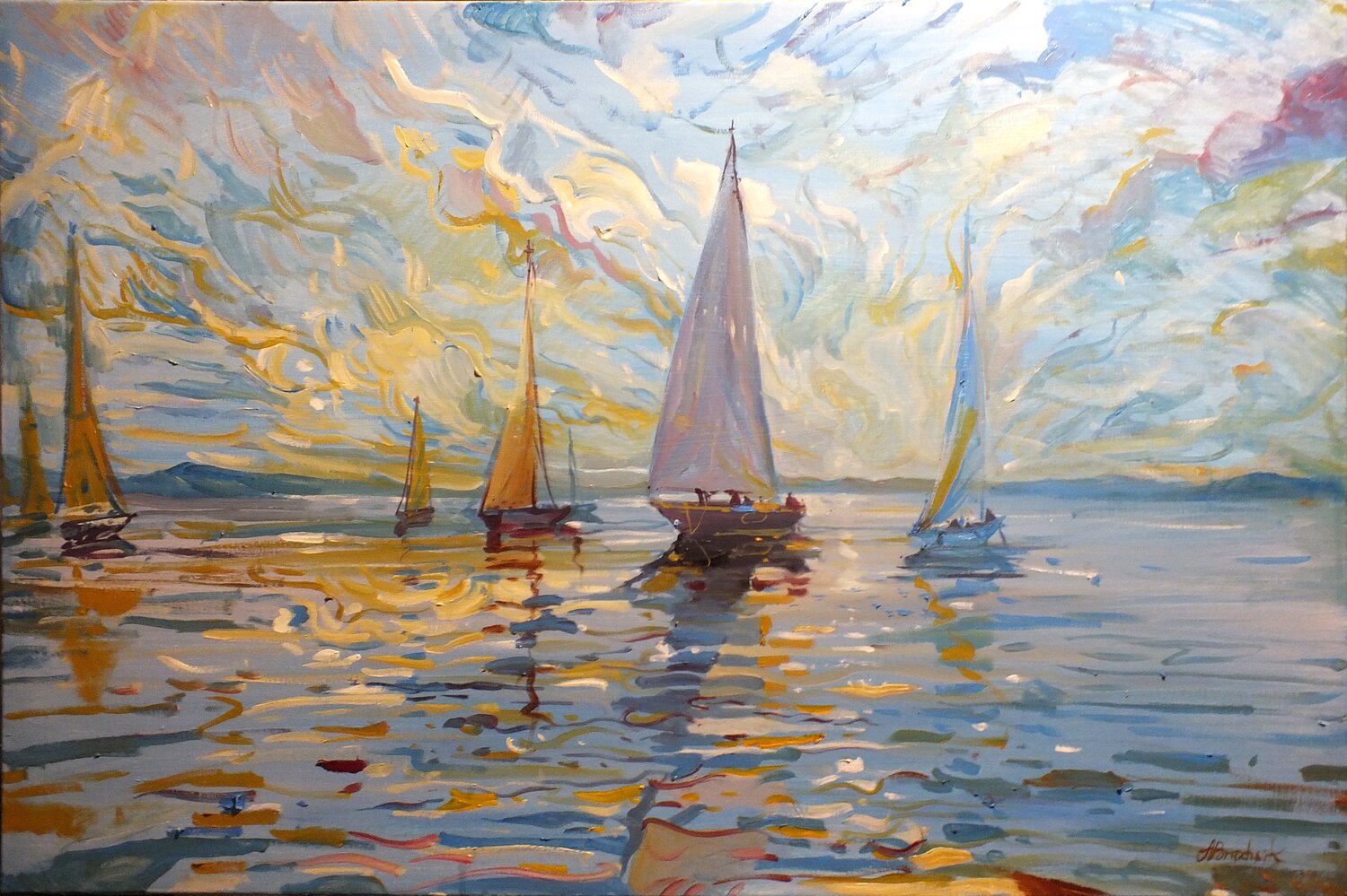 Summertime Artem Brazhnik Original painting for sale