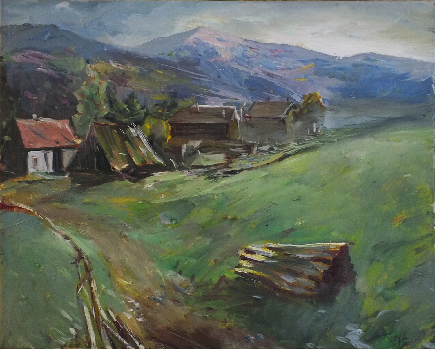 Mountains Artem Brazhnik Original painting for sale