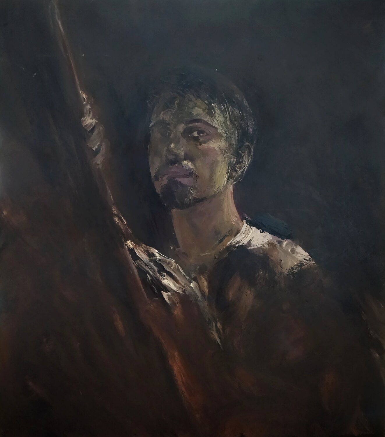 Selfportrait Artem Brazhnik Original painting for sale