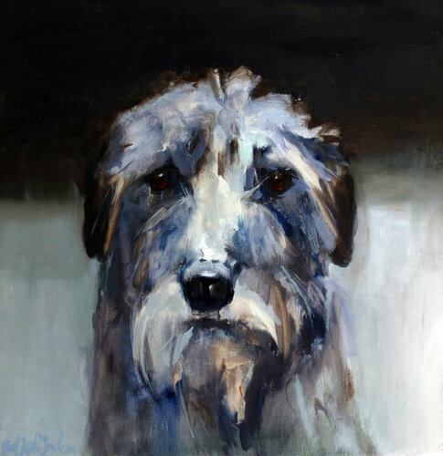 Because of the dog XI by Jonker Mieke, Painting for Sale on Select