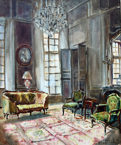 Meanwhile in the castle II by Jonker Mieke, Painting for Sale on Select