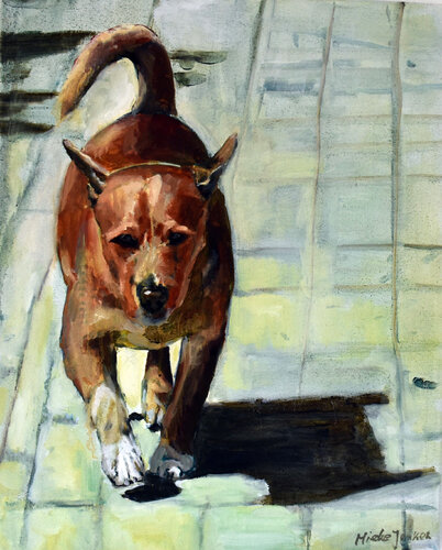 On going by Jonker Mieke, Painting for Sale on Select