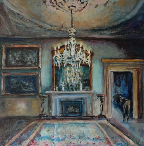 Dogs and Sofas XII by Jonker Mieke, Painting for Sale on Select