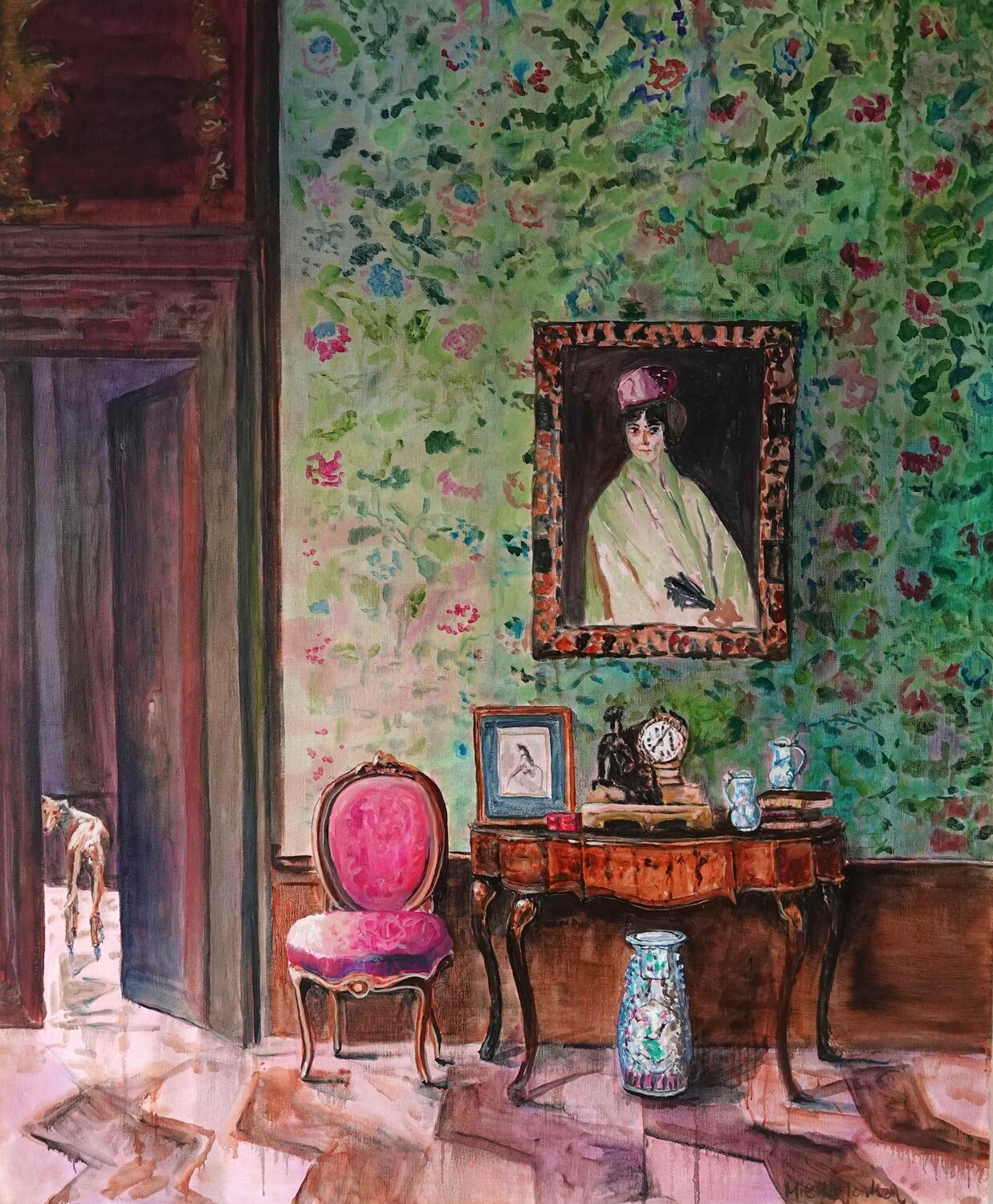 The absent presence I Jonker Mieke Original painting for sale