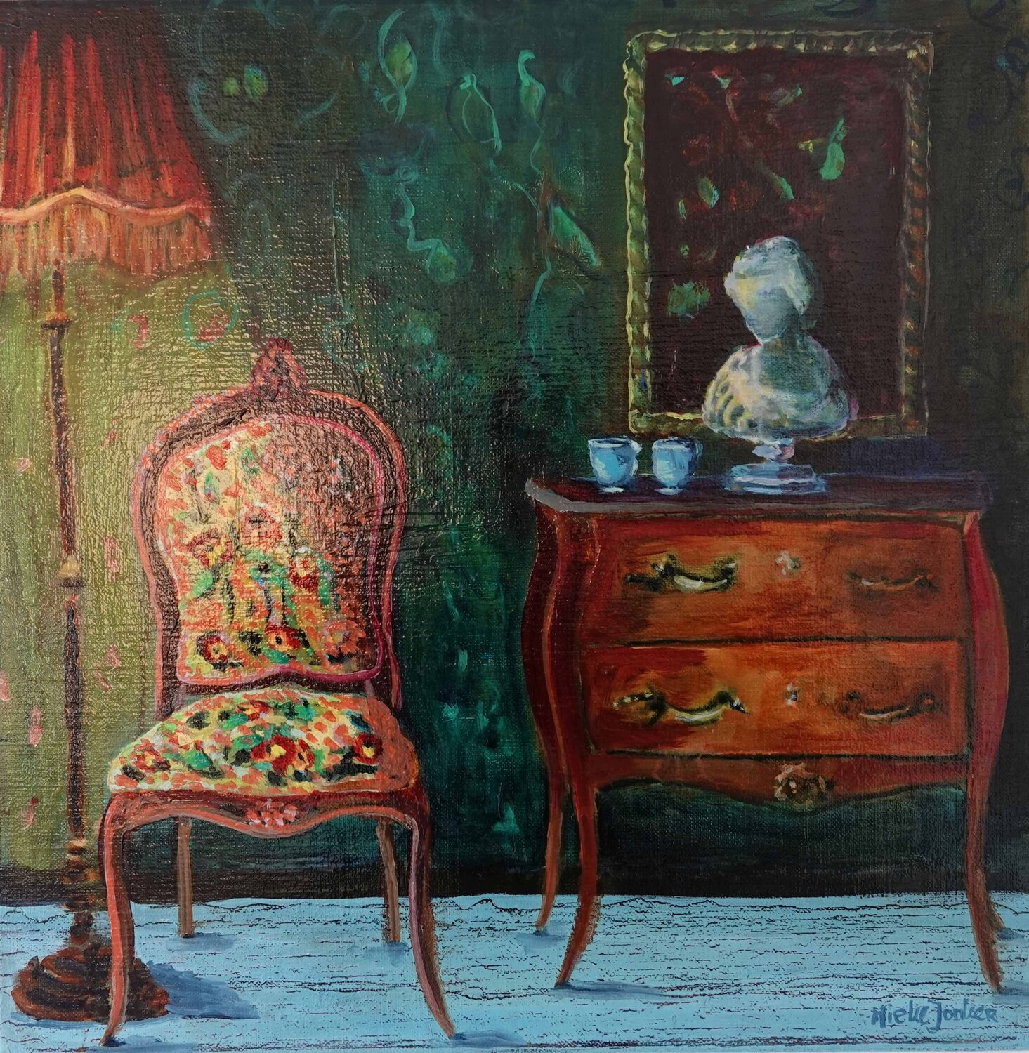 The absent presence IV Jonker Mieke Original painting for sale
