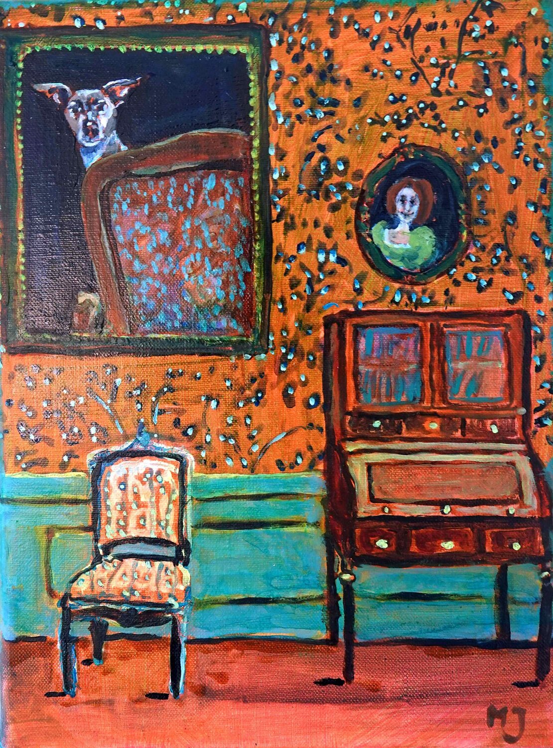 The absent presence VII Jonker Mieke Original painting for sale