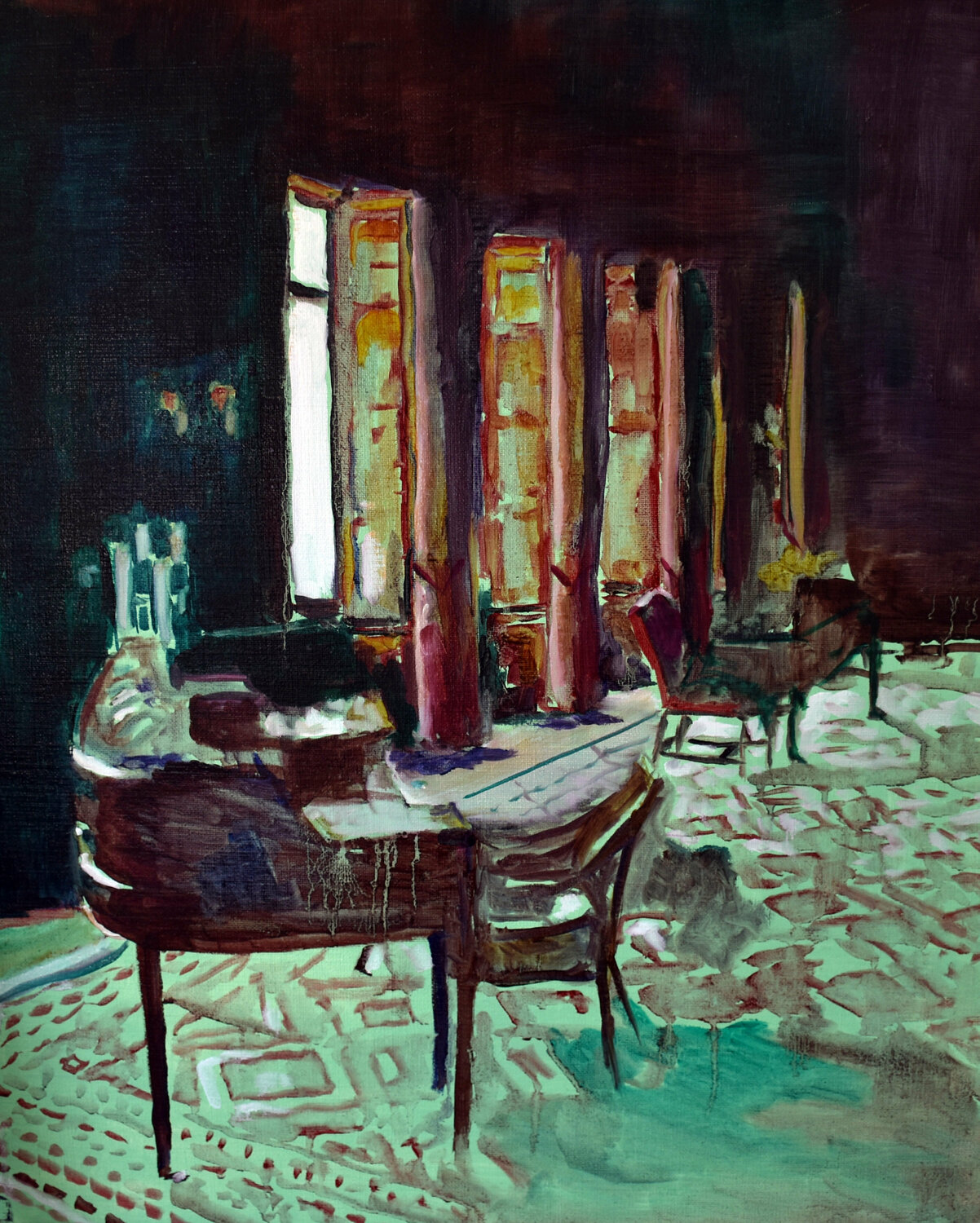 Meanwhile in the abbey II Jonker Mieke Original painting for sale