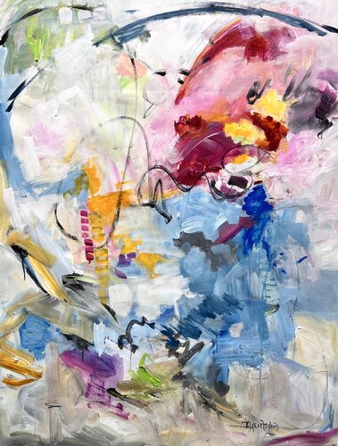 Where is my Paradise by Marie Manon Corbeil, Painting for Sale on Select
