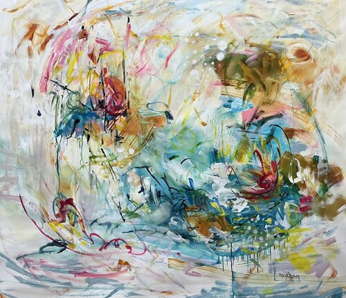 Nénuphars by Marie Manon Corbeil, Painting for Sale on Select