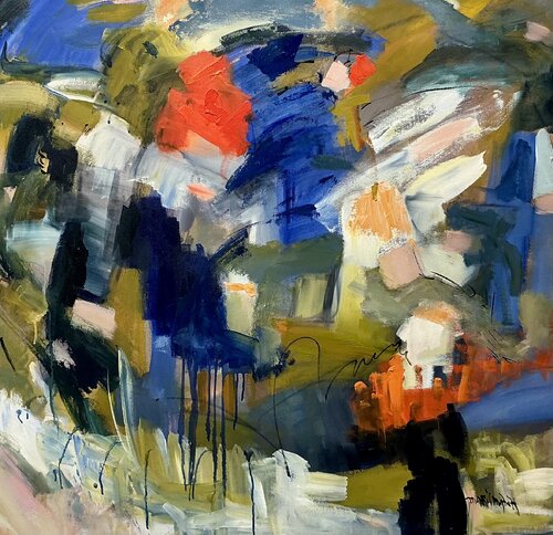 Falling into Colours by Marie Manon Corbeil, Painting for Sale on Select