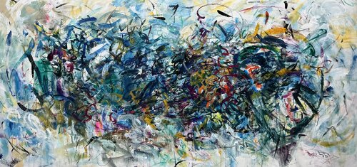 Love Seeking Through by Marie Manon Corbeil, Painting for Sale on Select