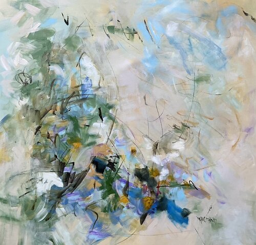 Little Garden by Marie Manon Corbeil, Painting for Sale on Select
