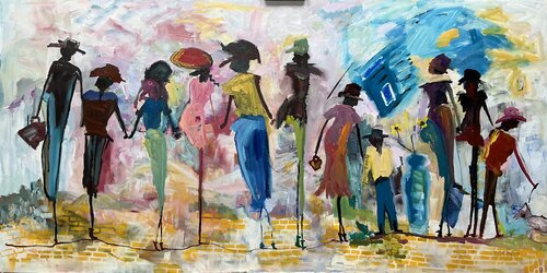 Different Stories, Different Lives by Marie Manon Corbeil, Painting for Sale on Select