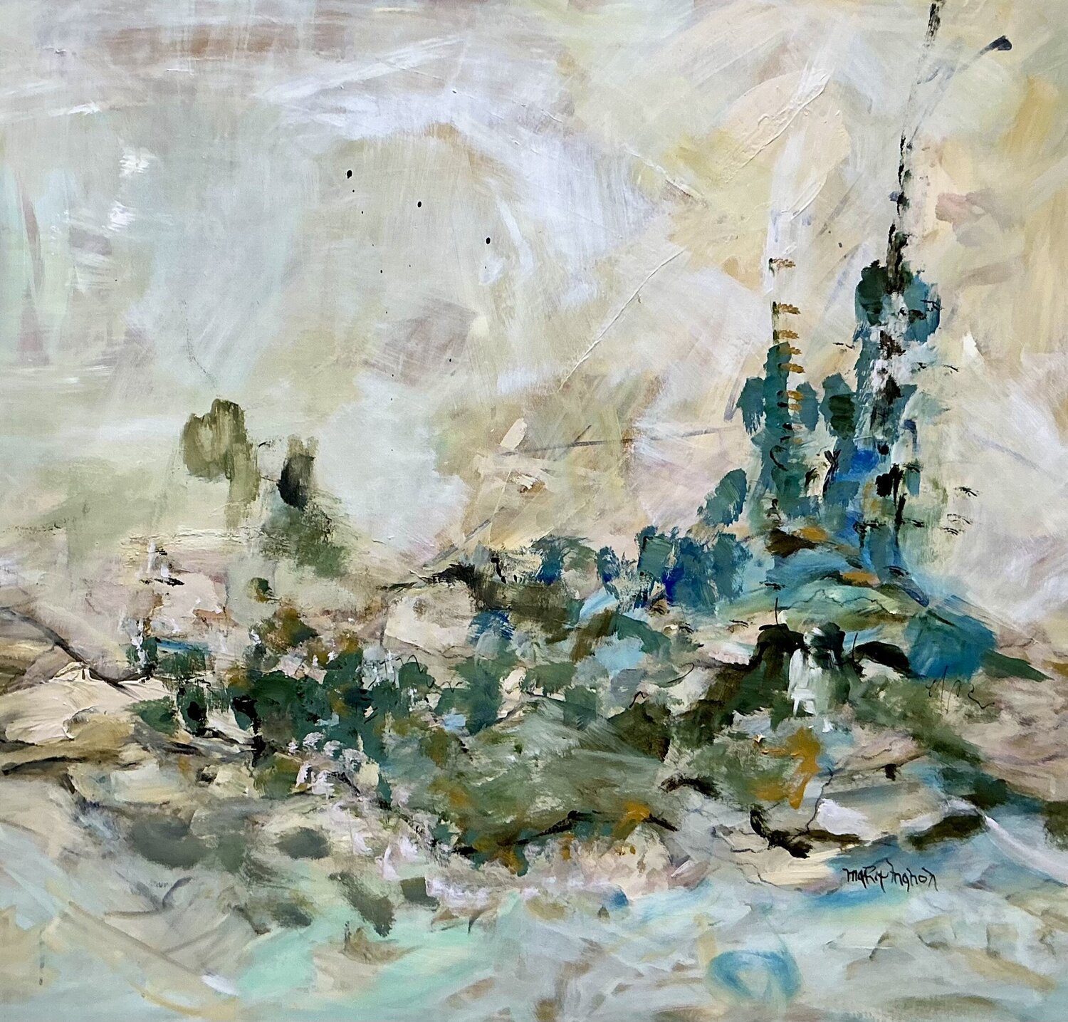Quiet Ground Marie Manon Corbeil Original painting for sale