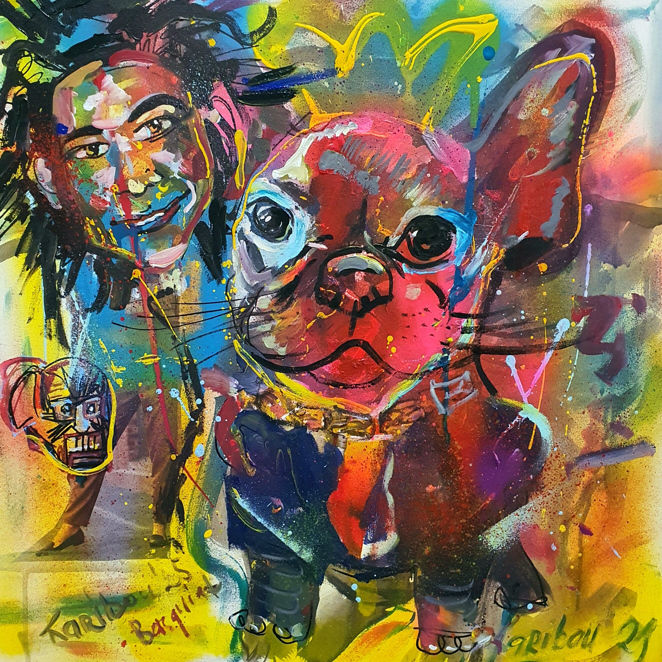 Topic French Bulldog paintings