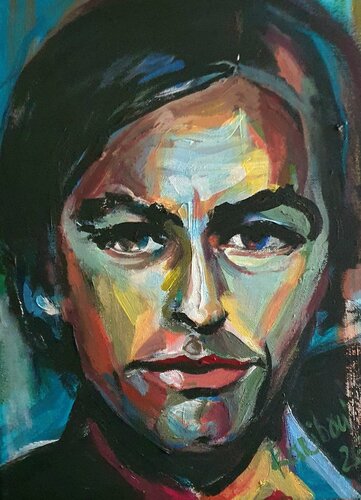 Alain Delon by Karibou, Painting for Sale on Select