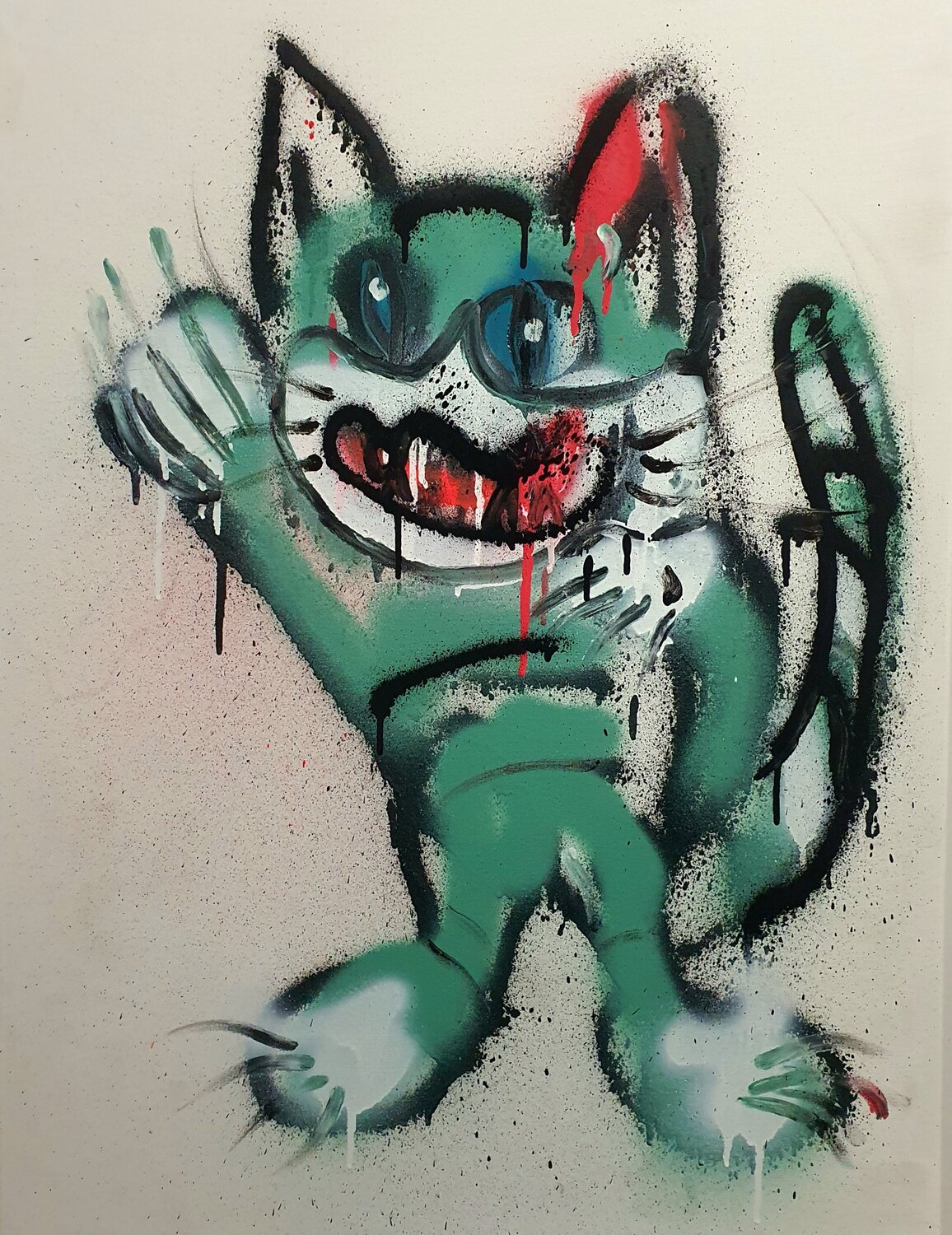 🐱 Kätzchen Karibou Original painting for sale