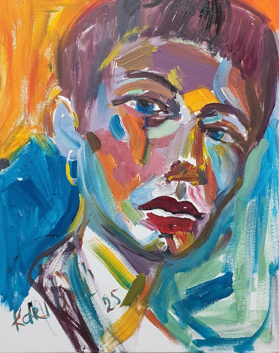Cool Karibou Original painting for sale