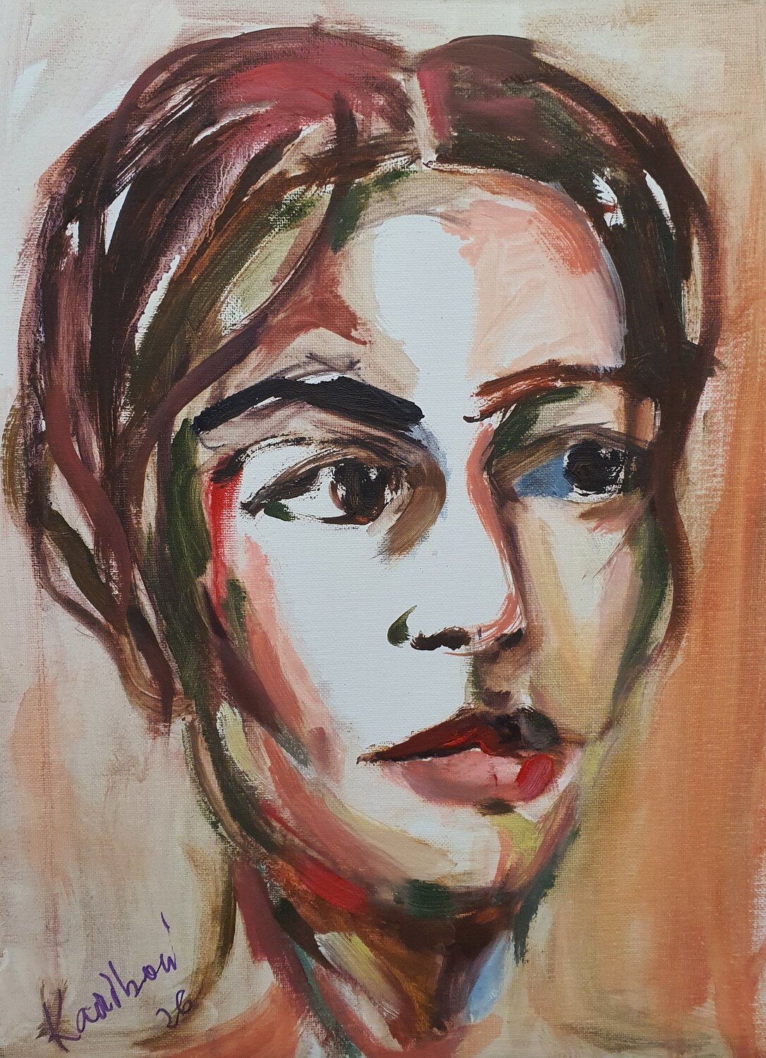 Am Valentinstag 2026 Karibou Original painting for sale