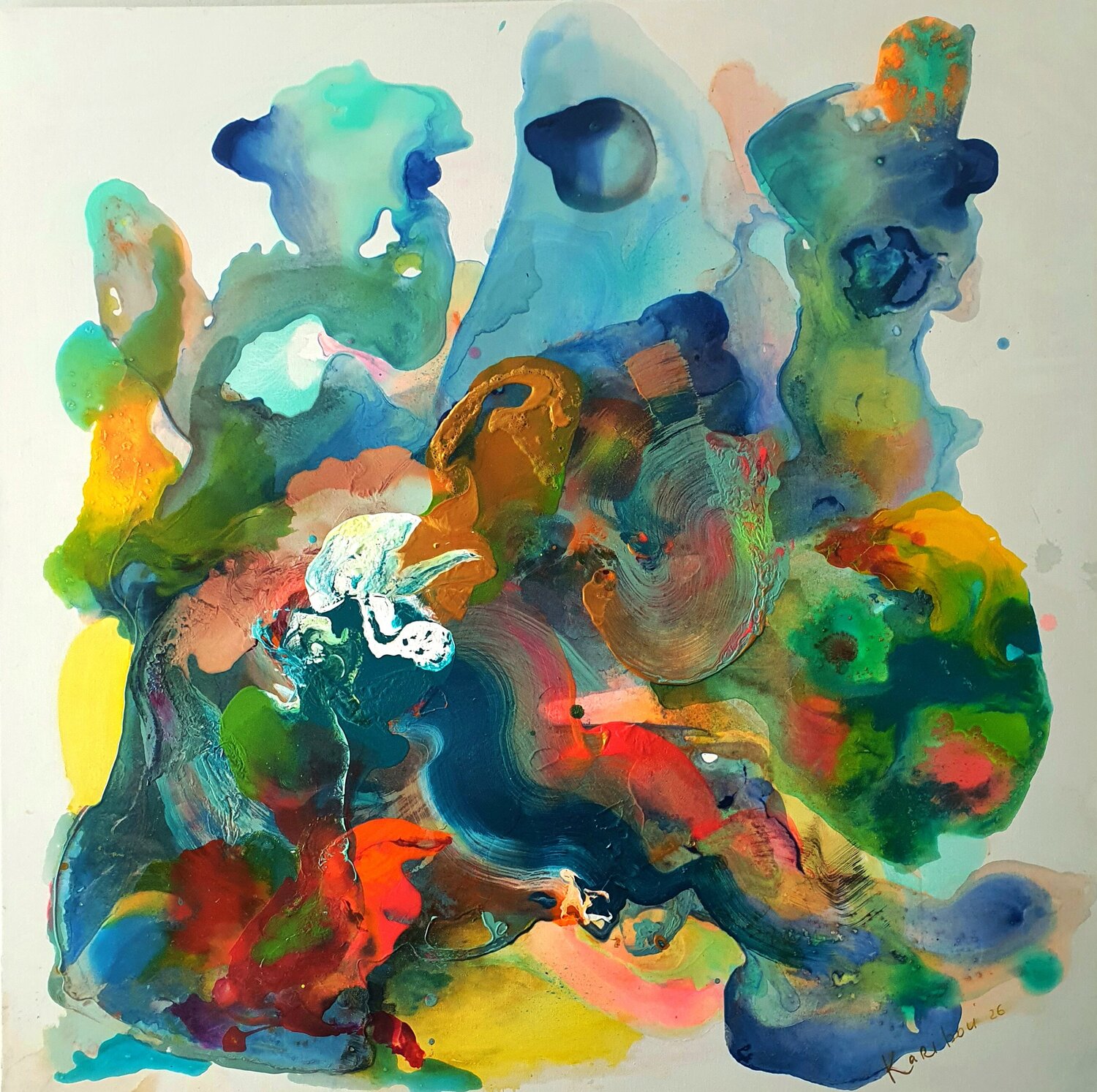 Summer Autumn colours. Karibou Original painting for sale