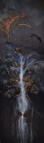 The Black: Sands of Time by Redin Winter, Painting for Sale on Select