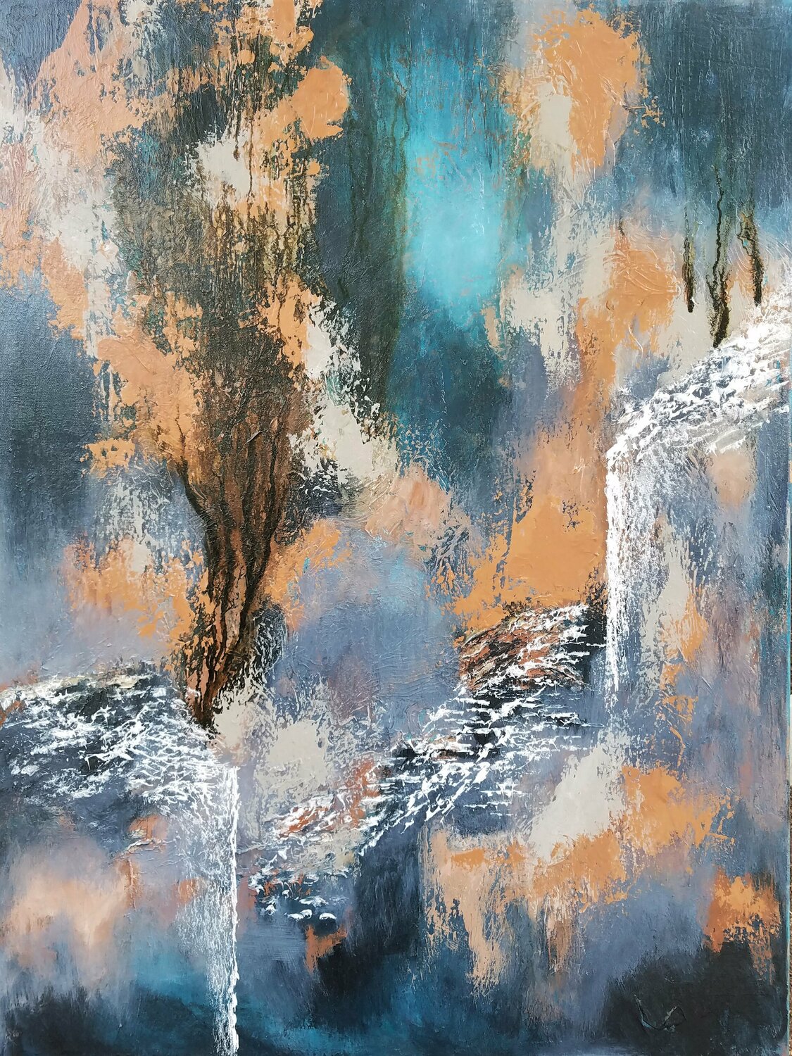 Breathtaking Redin Winter Original painting for sale