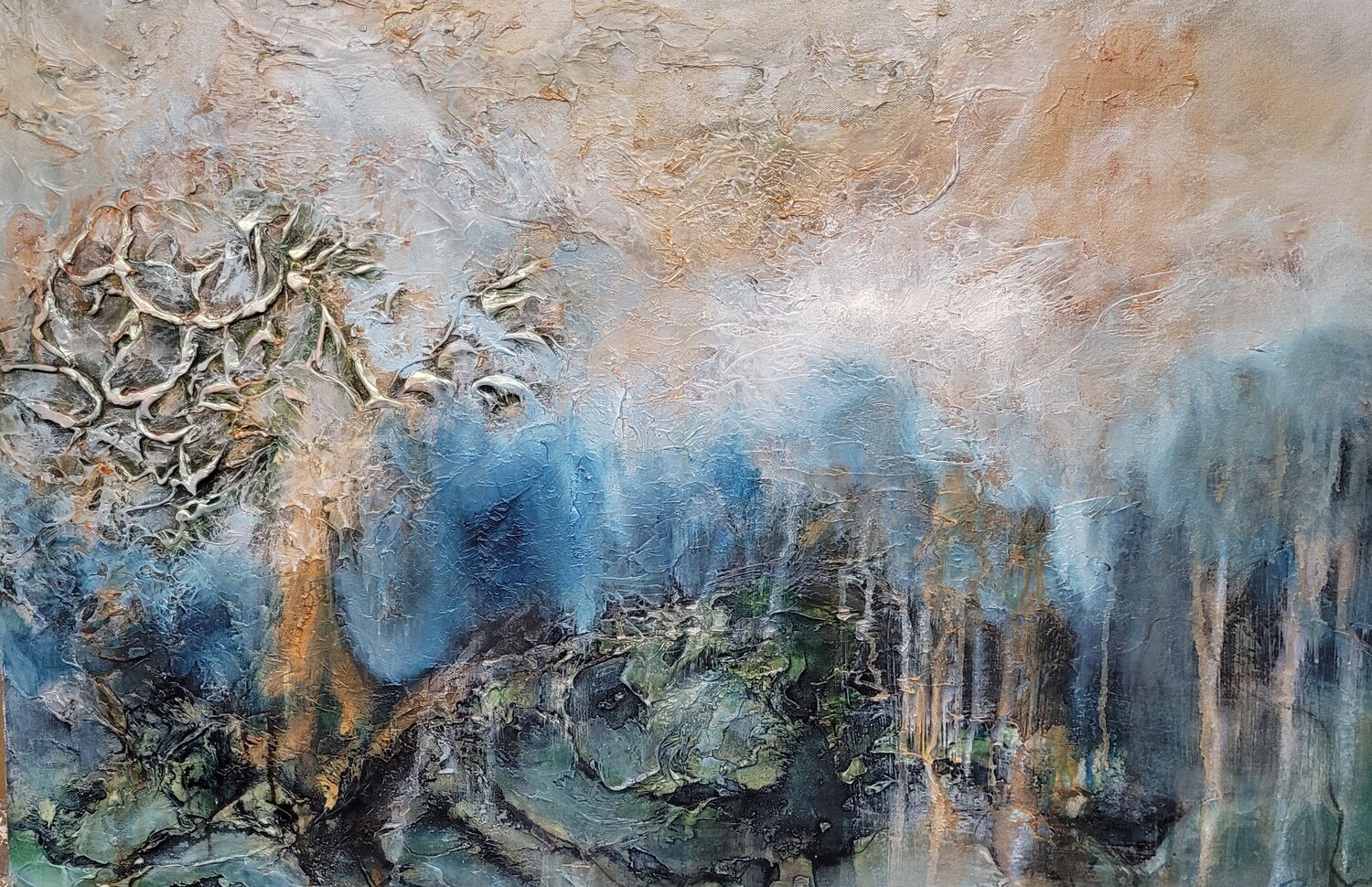 Roots Run Deep Redin Winter Original painting for sale
