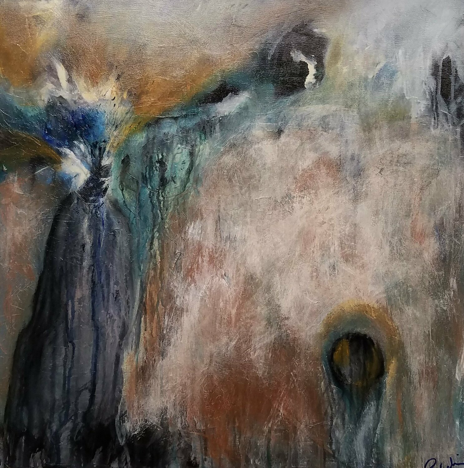 Even the Strong... Redin Winter Original painting for sale