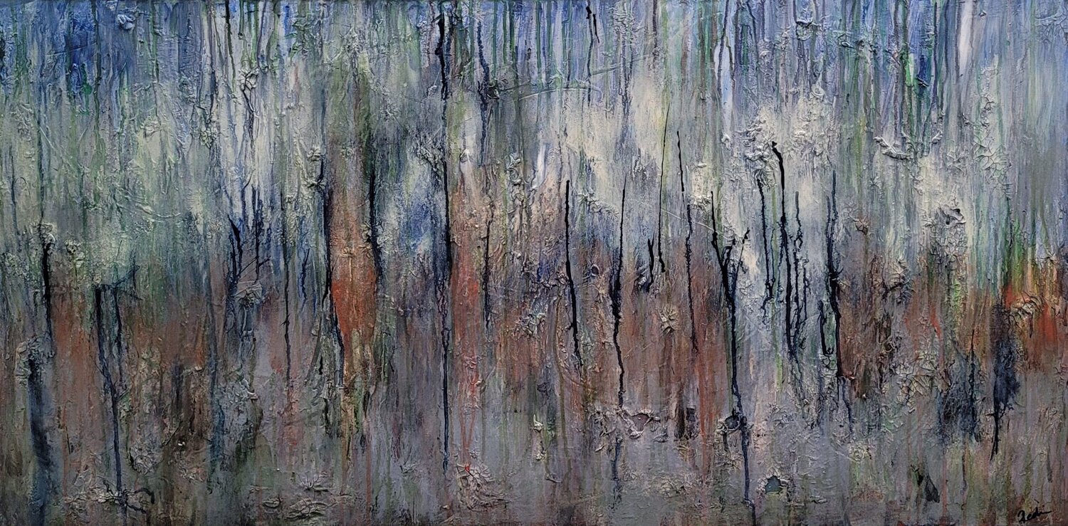 Weathered Redin Winter Original painting for sale