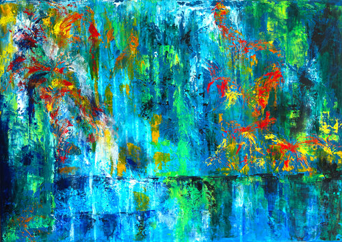Source Exotique by Françoise Dugourd-Caput, Painting for Sale on Select