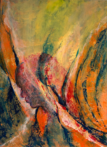 Mon ange passe ... by Françoise Dugourd-Caput, Painting for Sale on Select