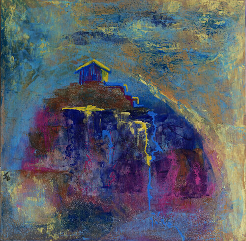 La cabane perchée by Françoise Dugourd-Caput, Painting for Sale on Select