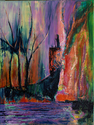 Le contemplatif by Françoise Dugourd-Caput, Painting for Sale on Select