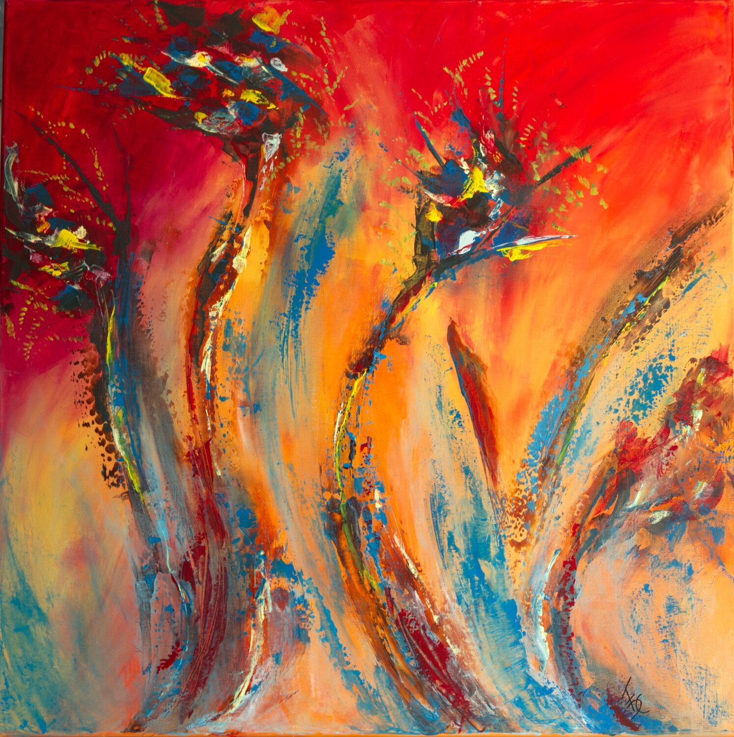 Elan vital Françoise Dugourd-Caput Original painting for sale