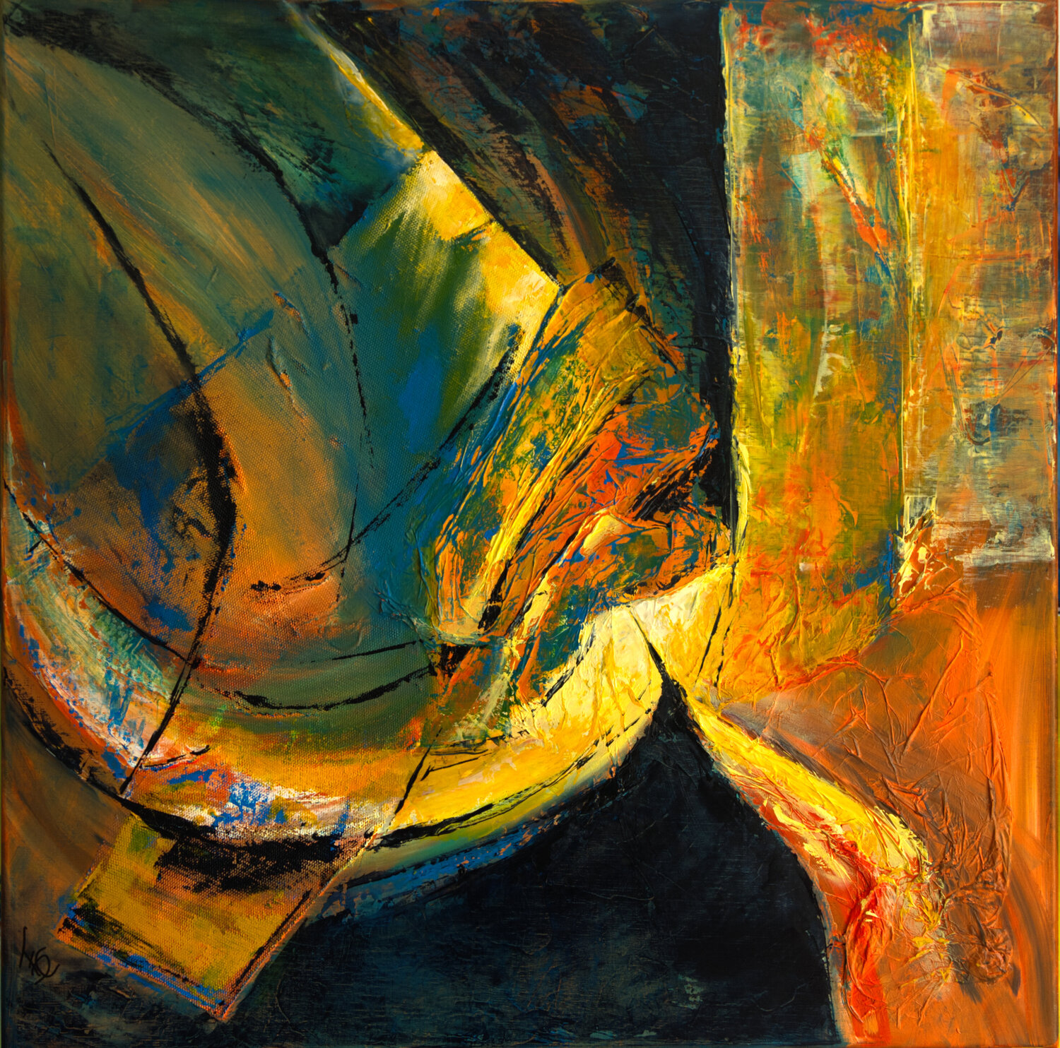 L'attachement Françoise Dugourd-Caput Original painting for sale