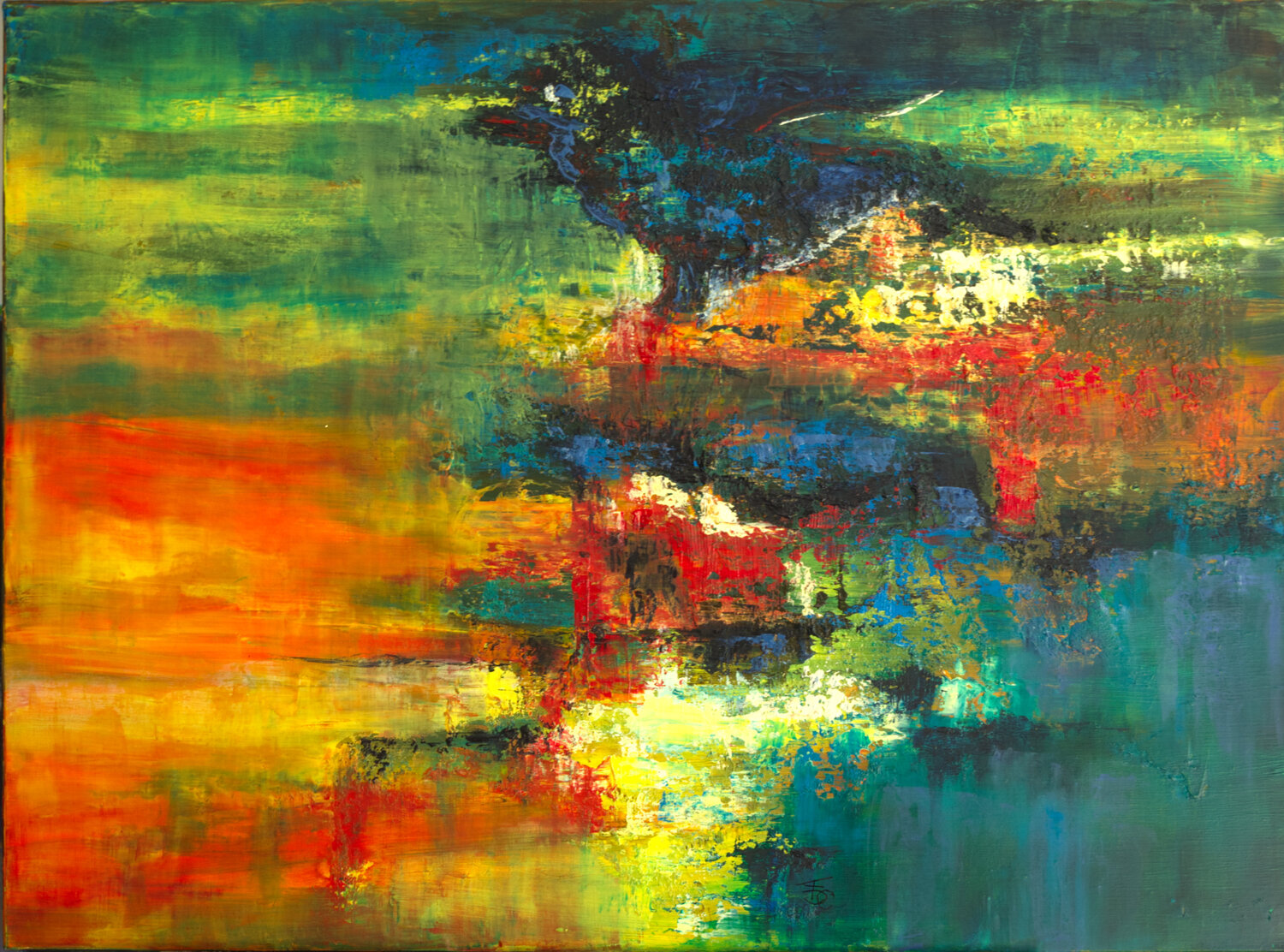 L'autre Rive Françoise Dugourd-Caput Original painting for sale