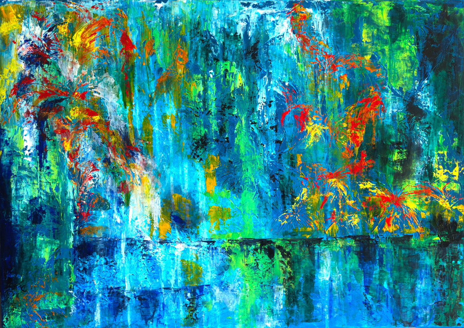 Source Exotique Françoise Dugourd-Caput Original painting for sale