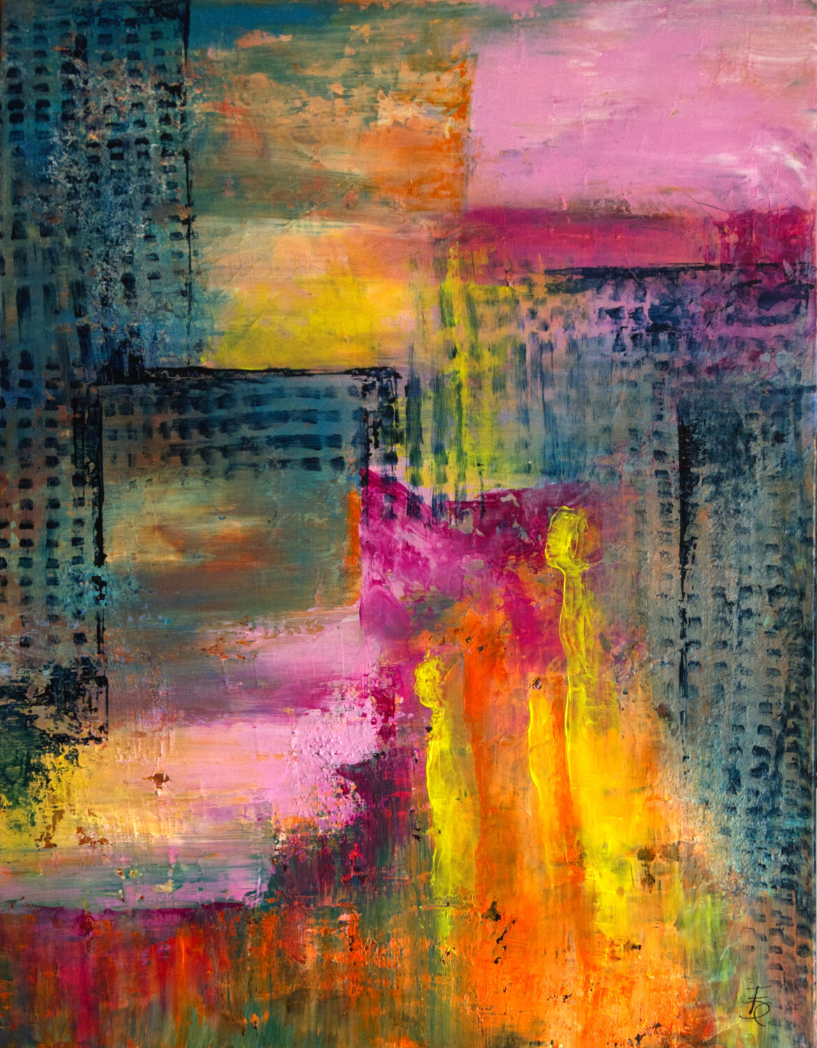 Concorde Françoise Dugourd-Caput Original painting for sale