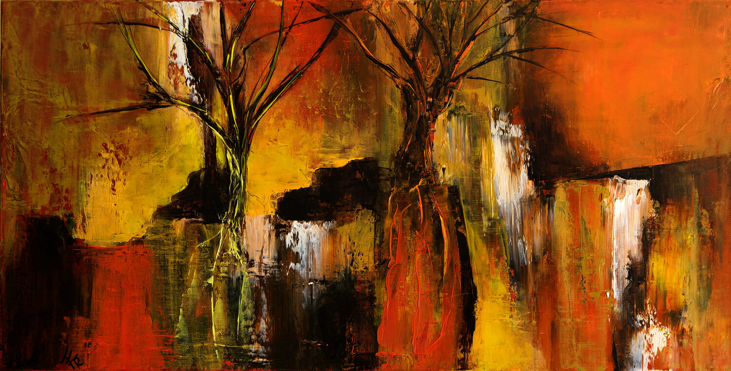 Duo Françoise Dugourd-Caput Original painting for sale