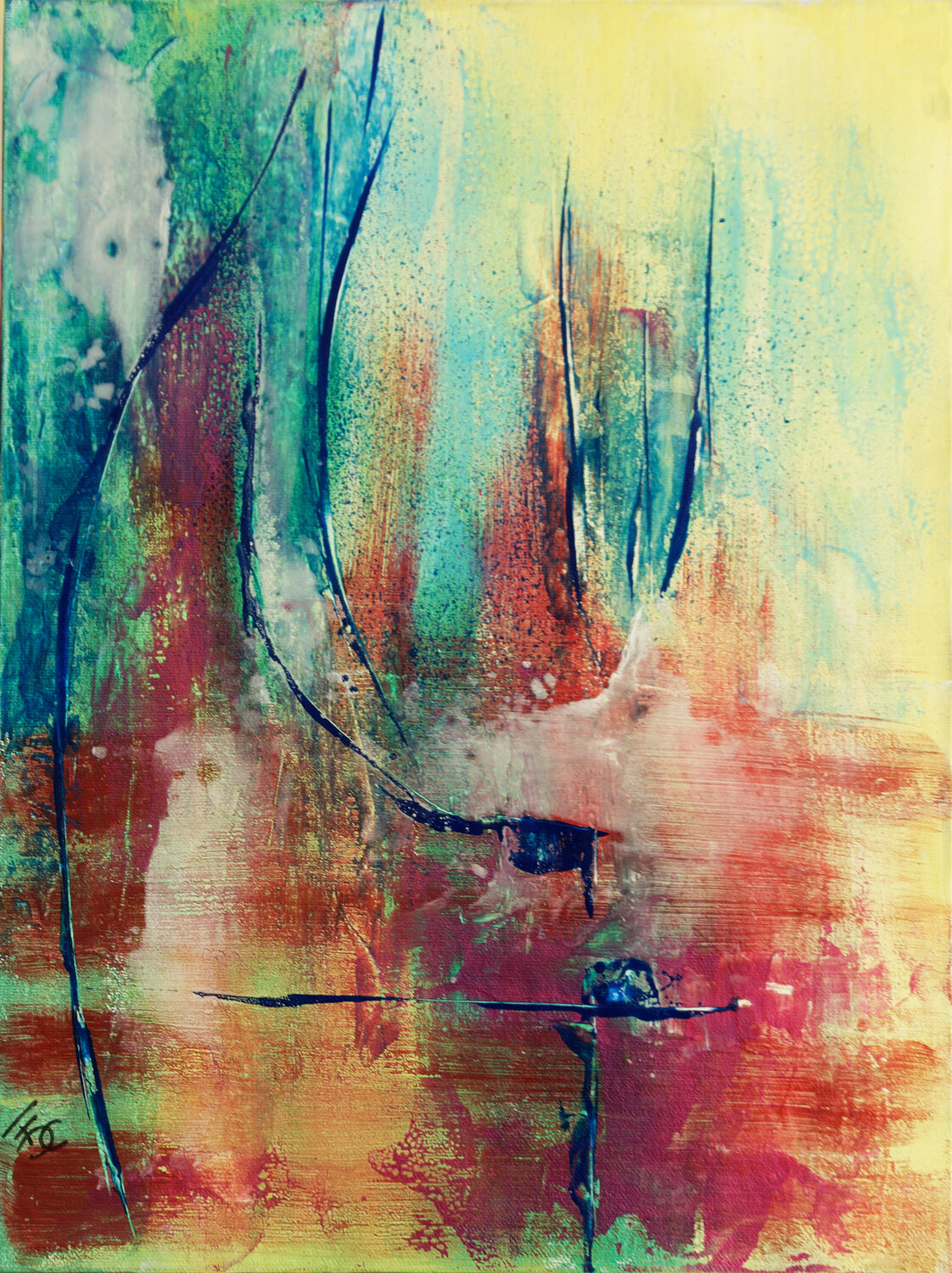 Alternative Françoise Dugourd-Caput Original painting for sale