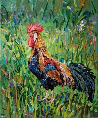 Brown Leghorn 2 von Joseph Villanueva, Malerei kaufen auf Select