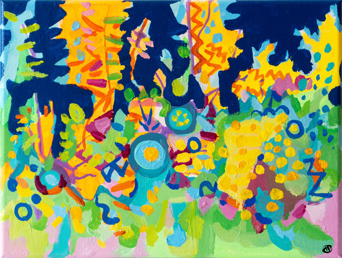 Vivid Garden 3 von Joseph Villanueva, Malerei kaufen auf Select